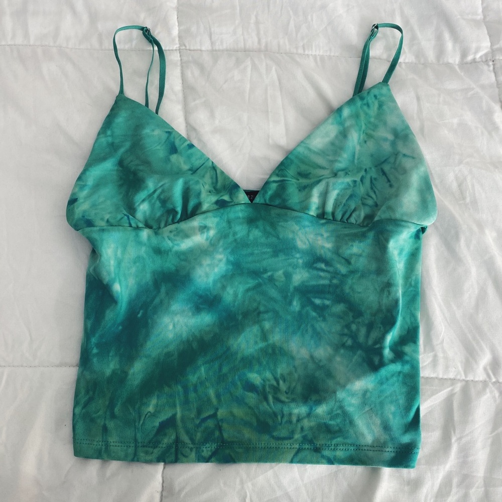 Blue/green forever 21 tank top